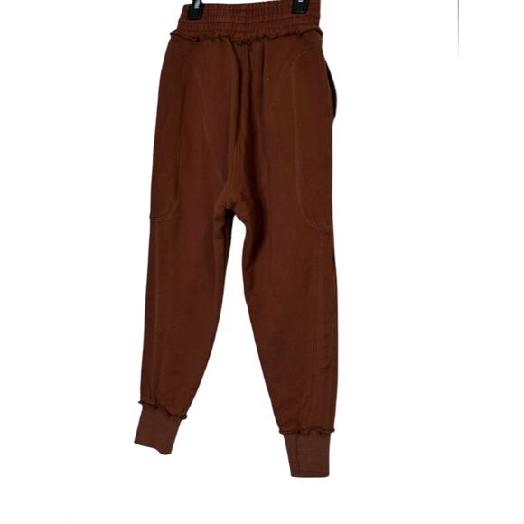 BBXBRAND brown pull on cropped sweat pants size UK 8 US 4 - Picture 5 of 13